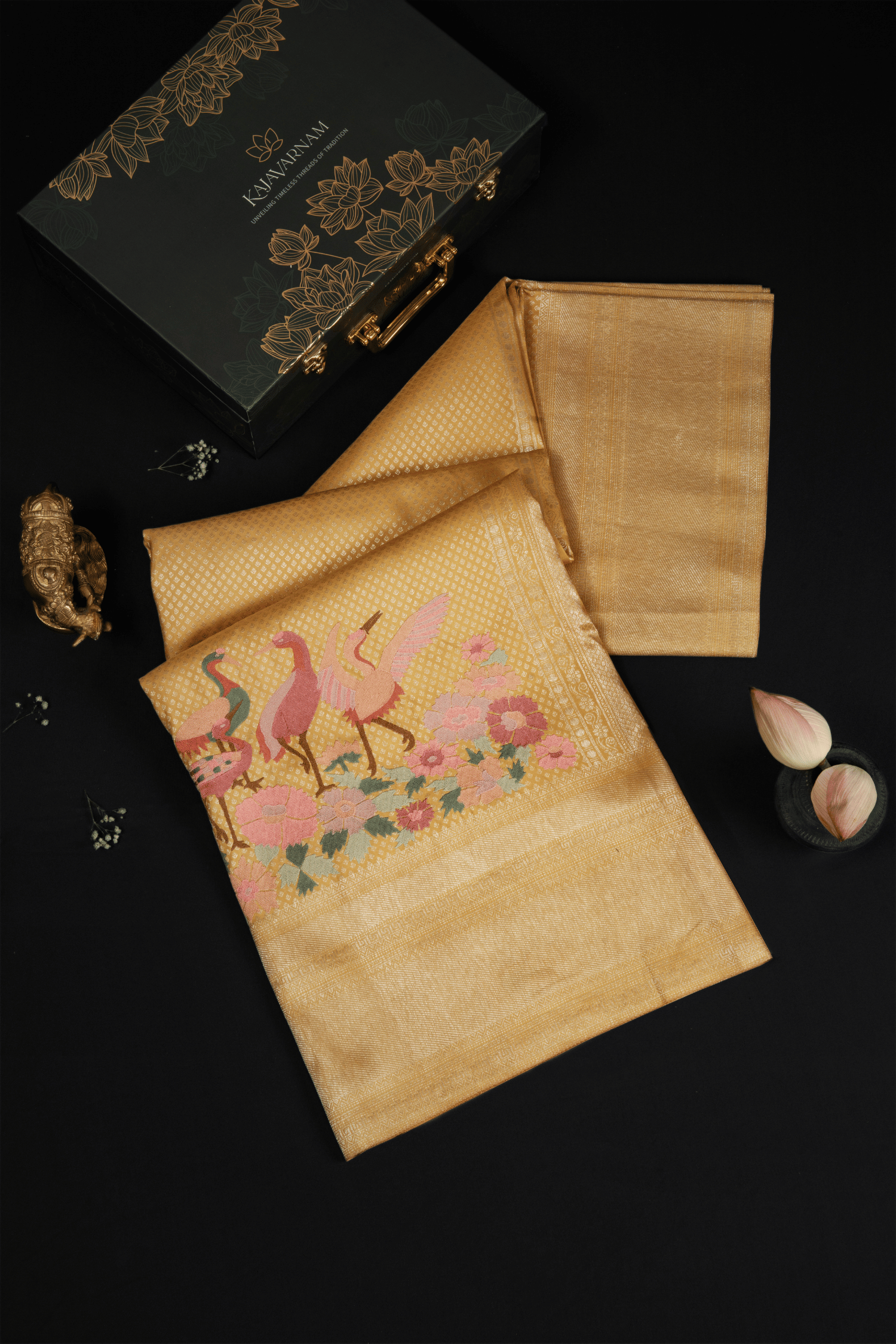 Kanchipuram Brocade Fusion Saree