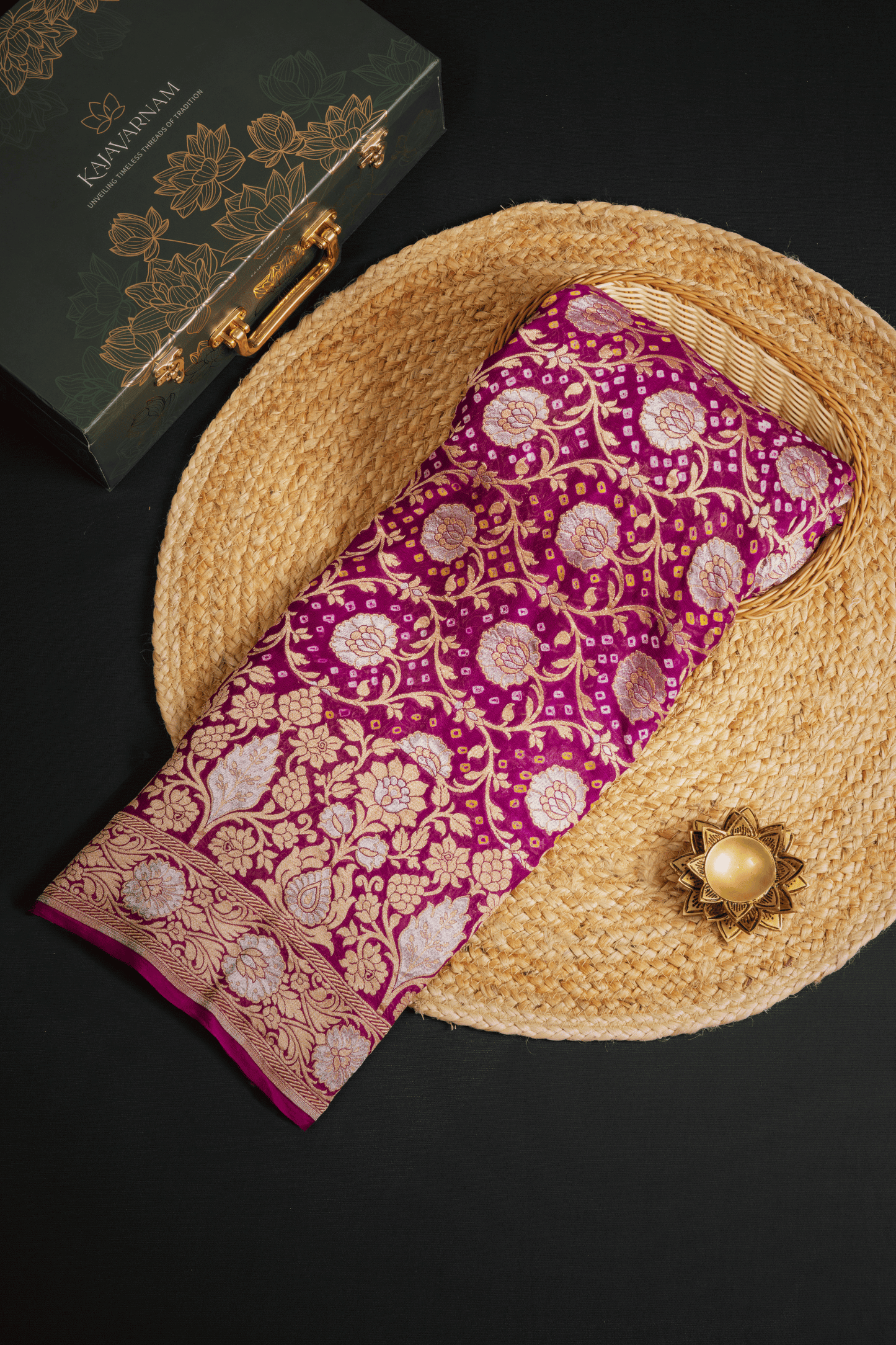 Georgette Bandhani Saree