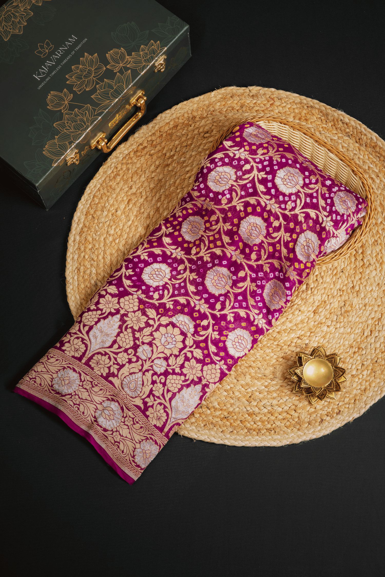 Georgette Bandhani Saree