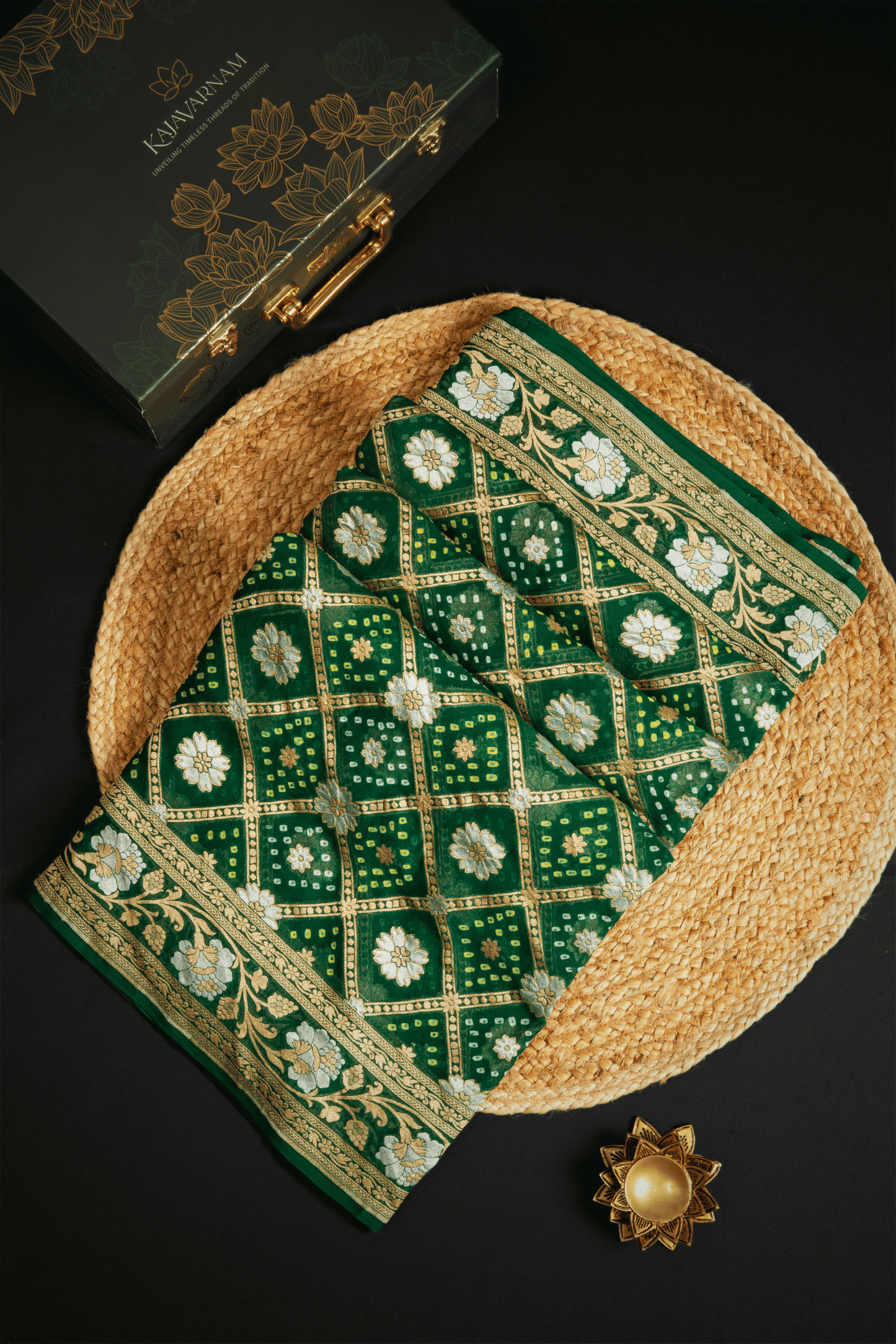 Georgette Bandhani Saree