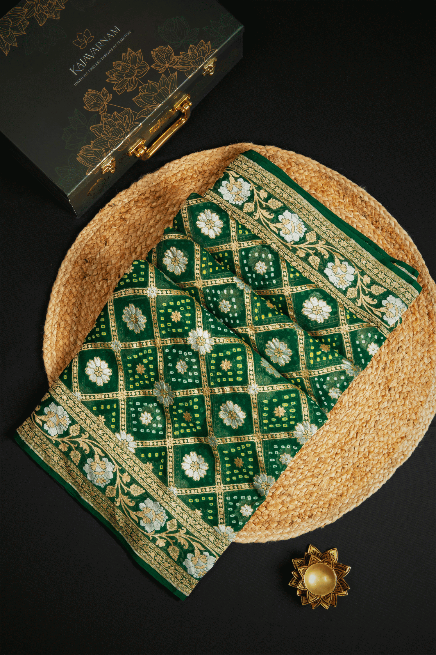 Georgette Bandhani Saree