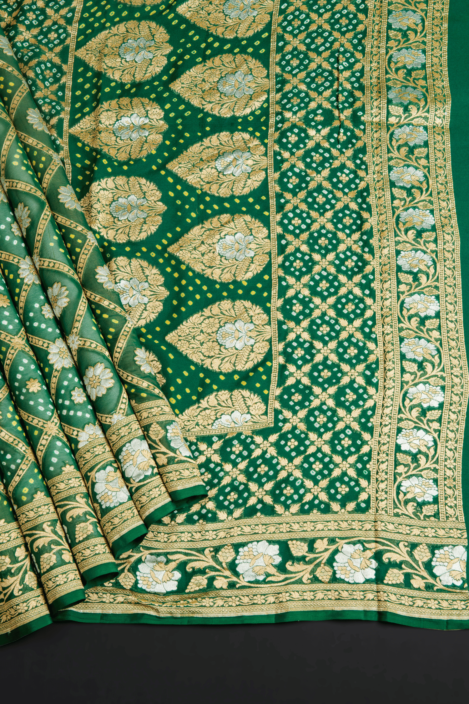 Georgette Bandhani Saree