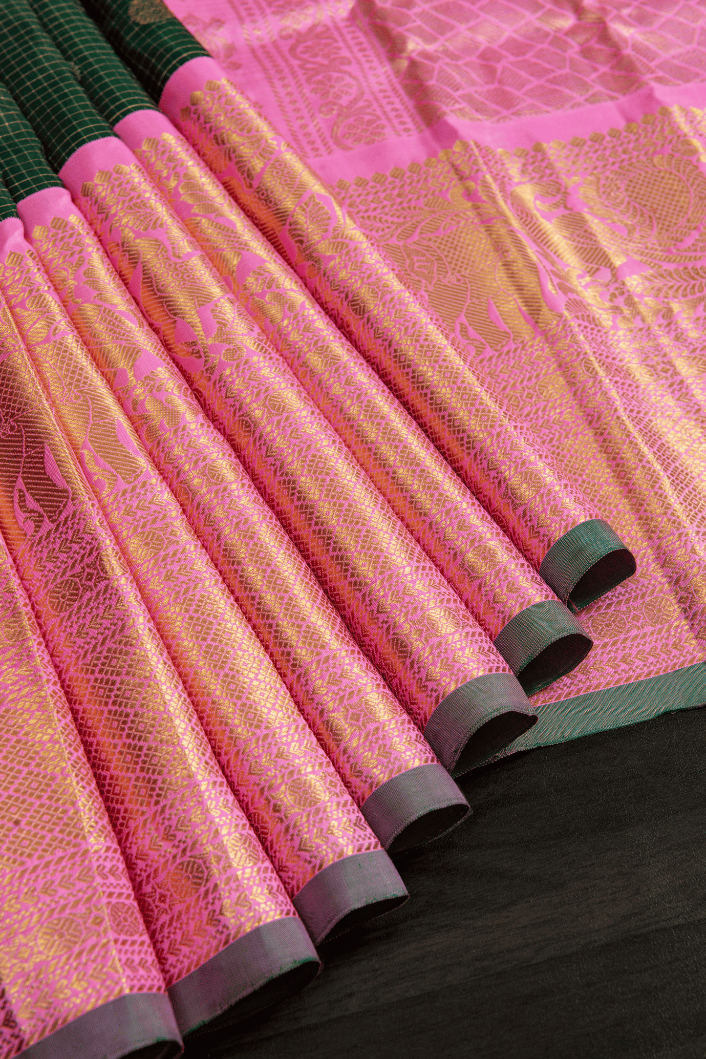 Gadwal Green Silk Saree