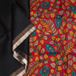 Raw Silk Navy Black Saree