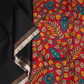 Raw Silk Navy Black Saree