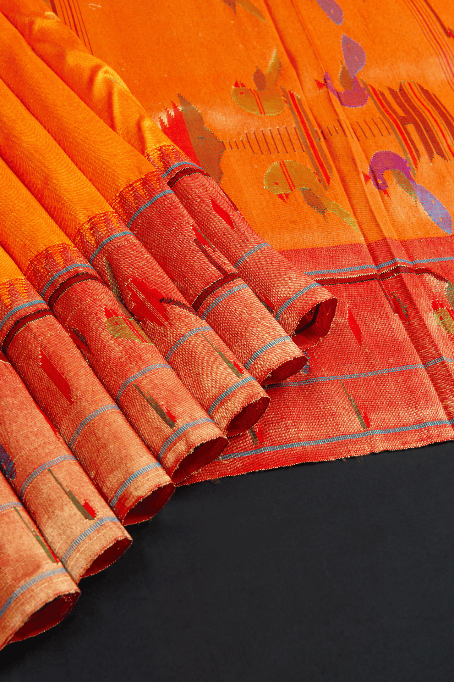 Paithani with Aakruthi Border Saree