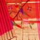 Paithani Checks with Single Muniya Border Saree
