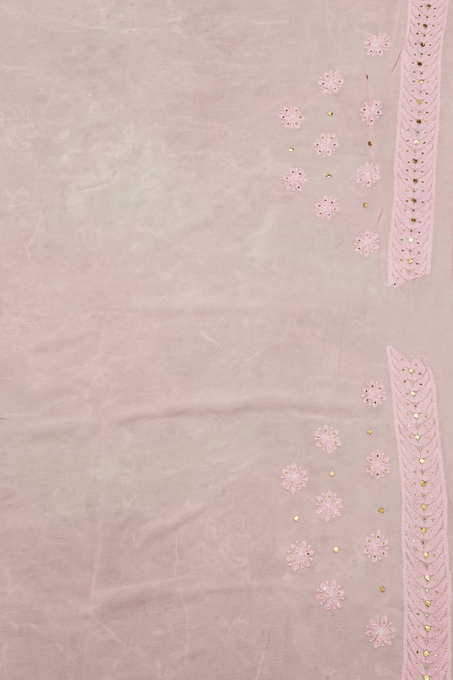 Pastel Pink Chikankari Saree