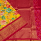 Kanchipuram Yellow Digital Saree