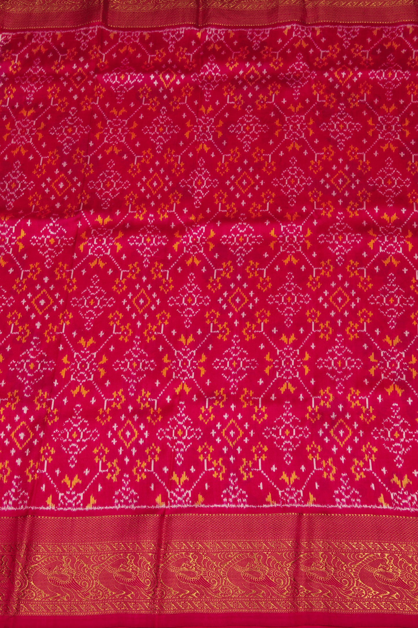 Kanchipuram Yellow Digital Saree
