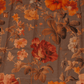 Kanchipuram Brocade Brown Digital Print Border Saree