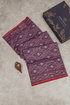 Jamdhani Cotton Purple Saree