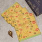 Jamdhani Cotton Lemon Yellow Saree