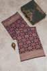  Jamdhani Cotton Purple Saree  