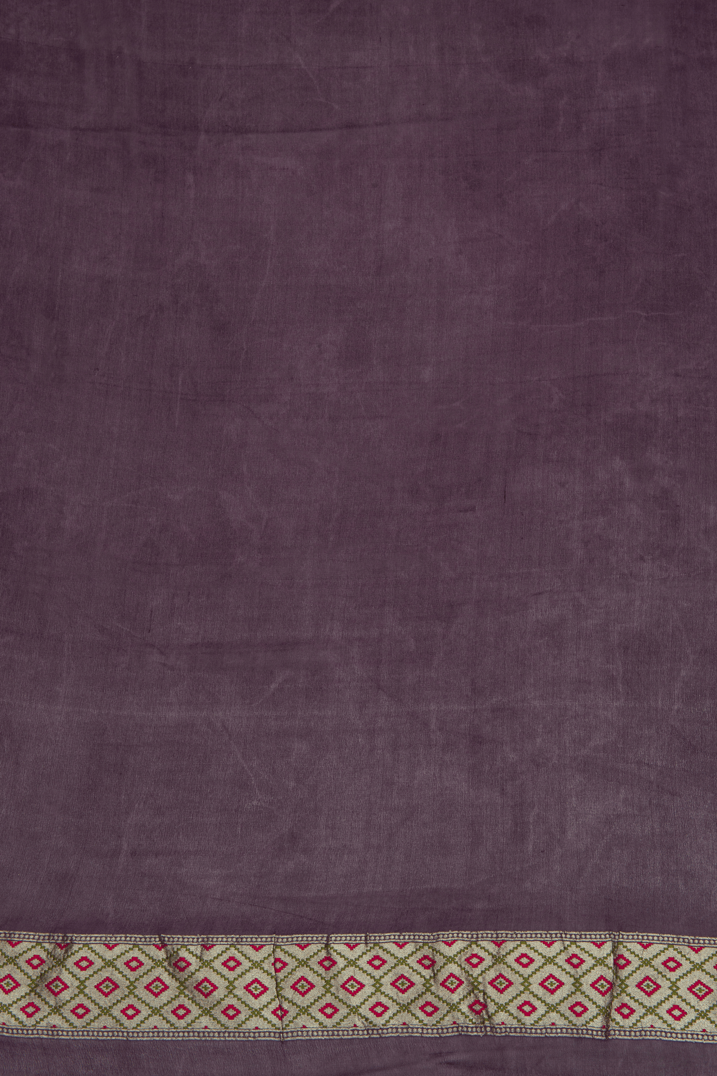 Jamdhani Cotton Purple Saree