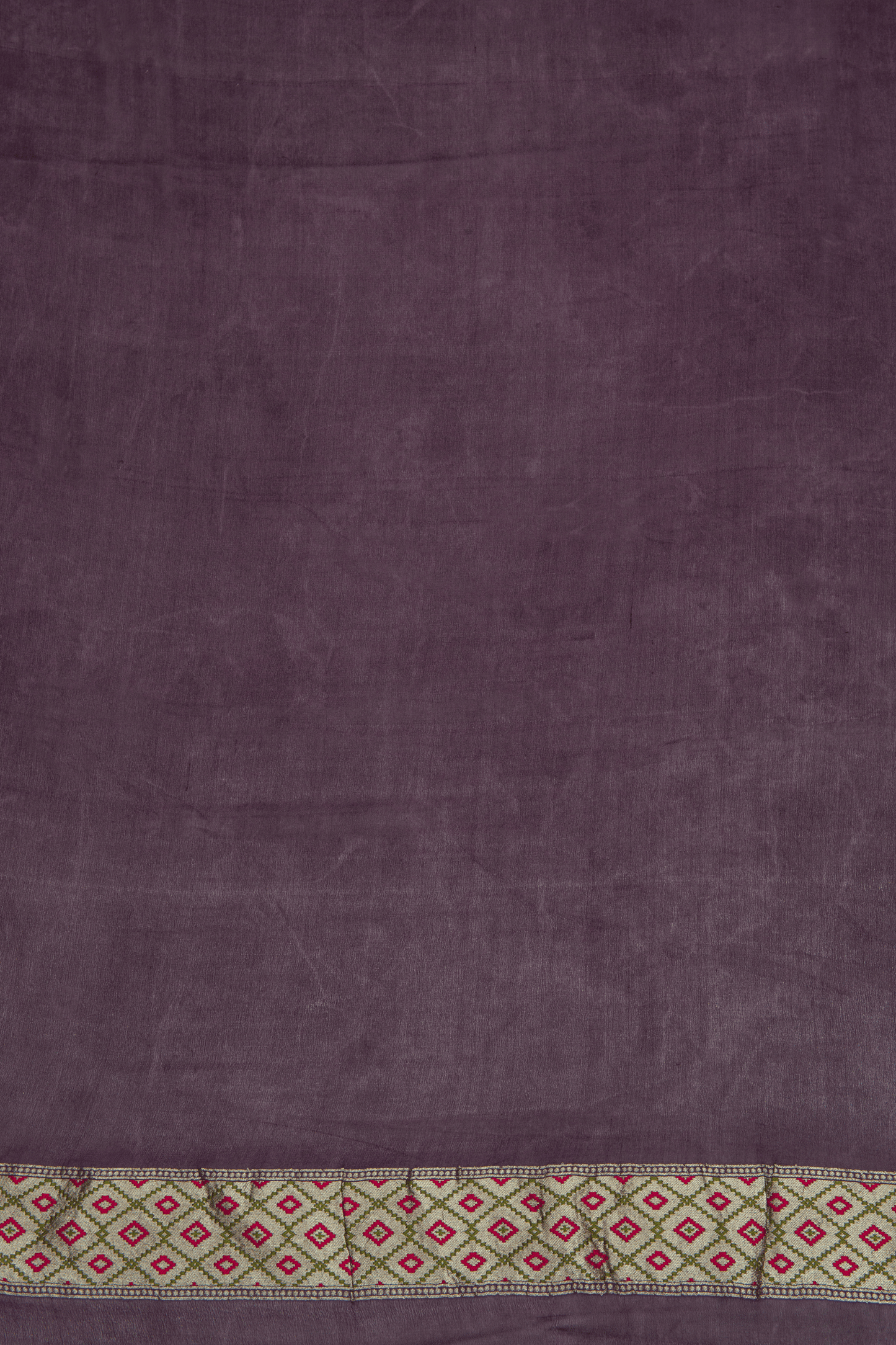 Jamdhani Cotton Purple Saree