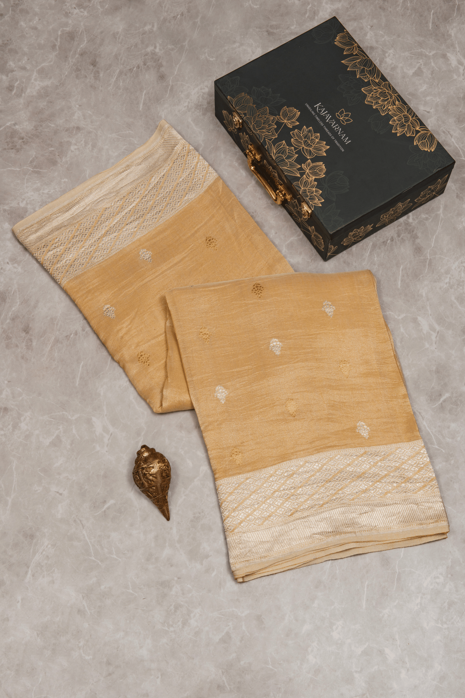 Tissue Tussar Gold Banarasi Saree