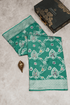 Tussar Banarasi Mint Green Saree 