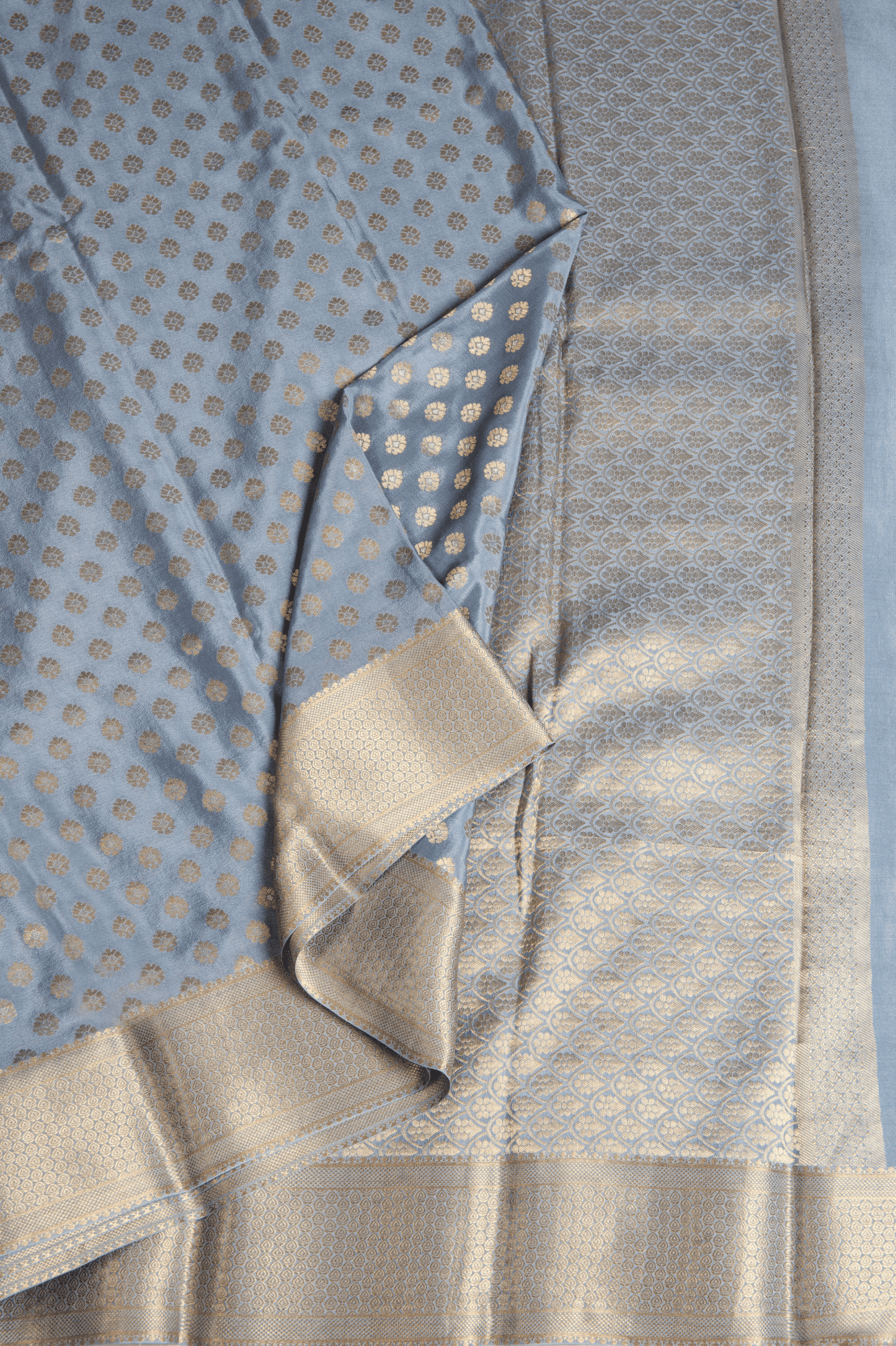 Crepe Silk Grey Saree