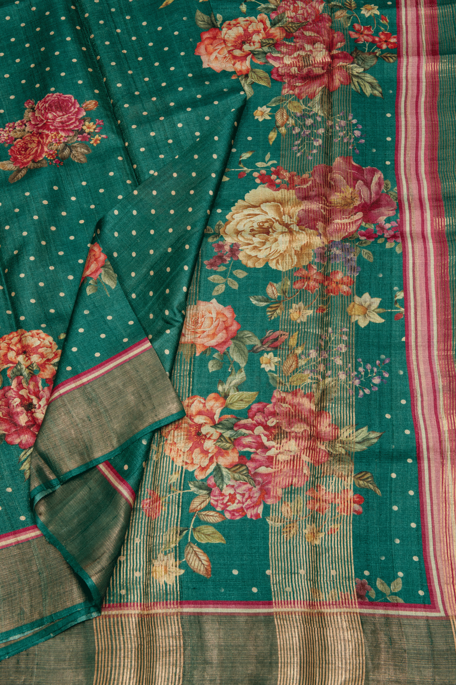 Tussar Printed Saree