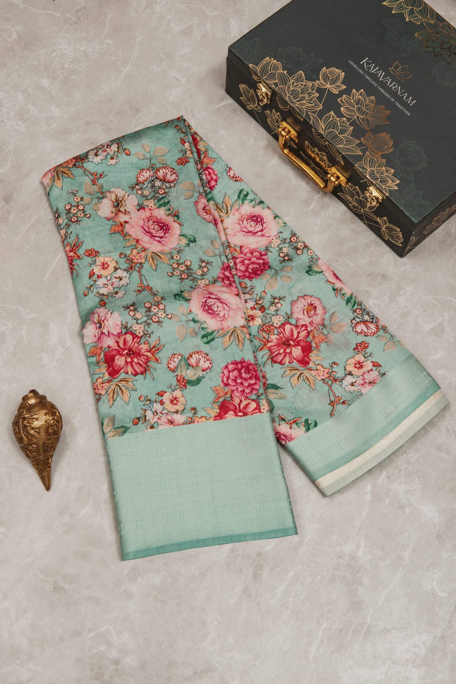 Chanderi Silk Printed Saree