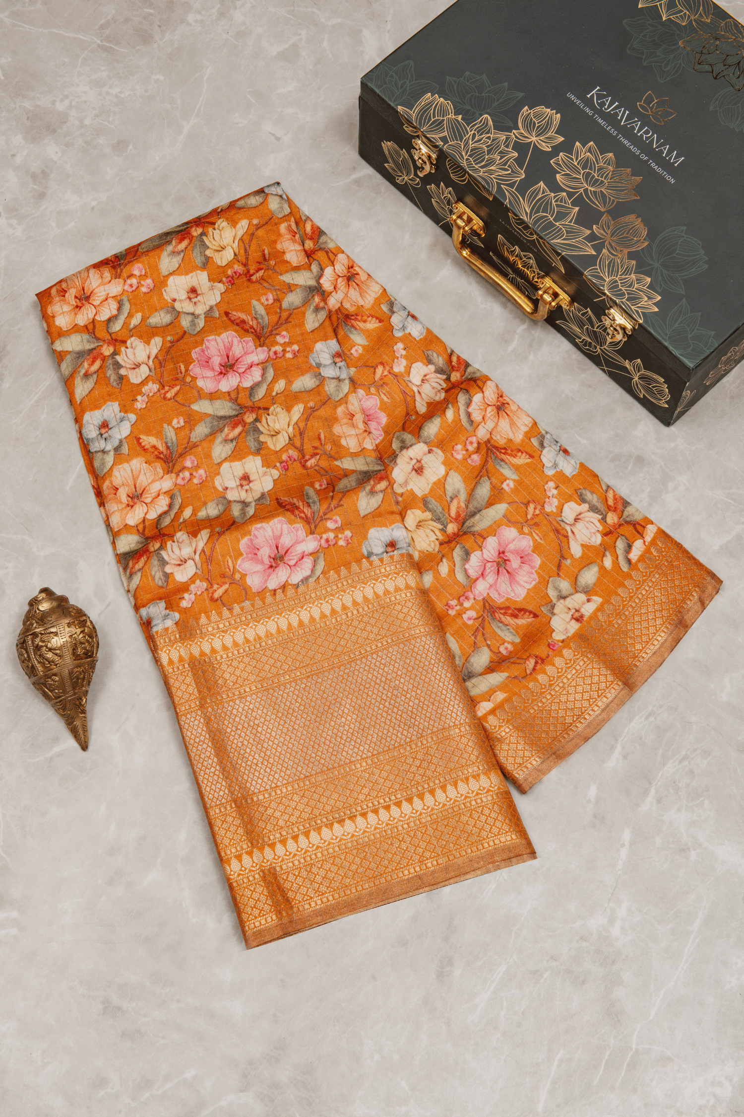Chanderi Silk Printed Saree