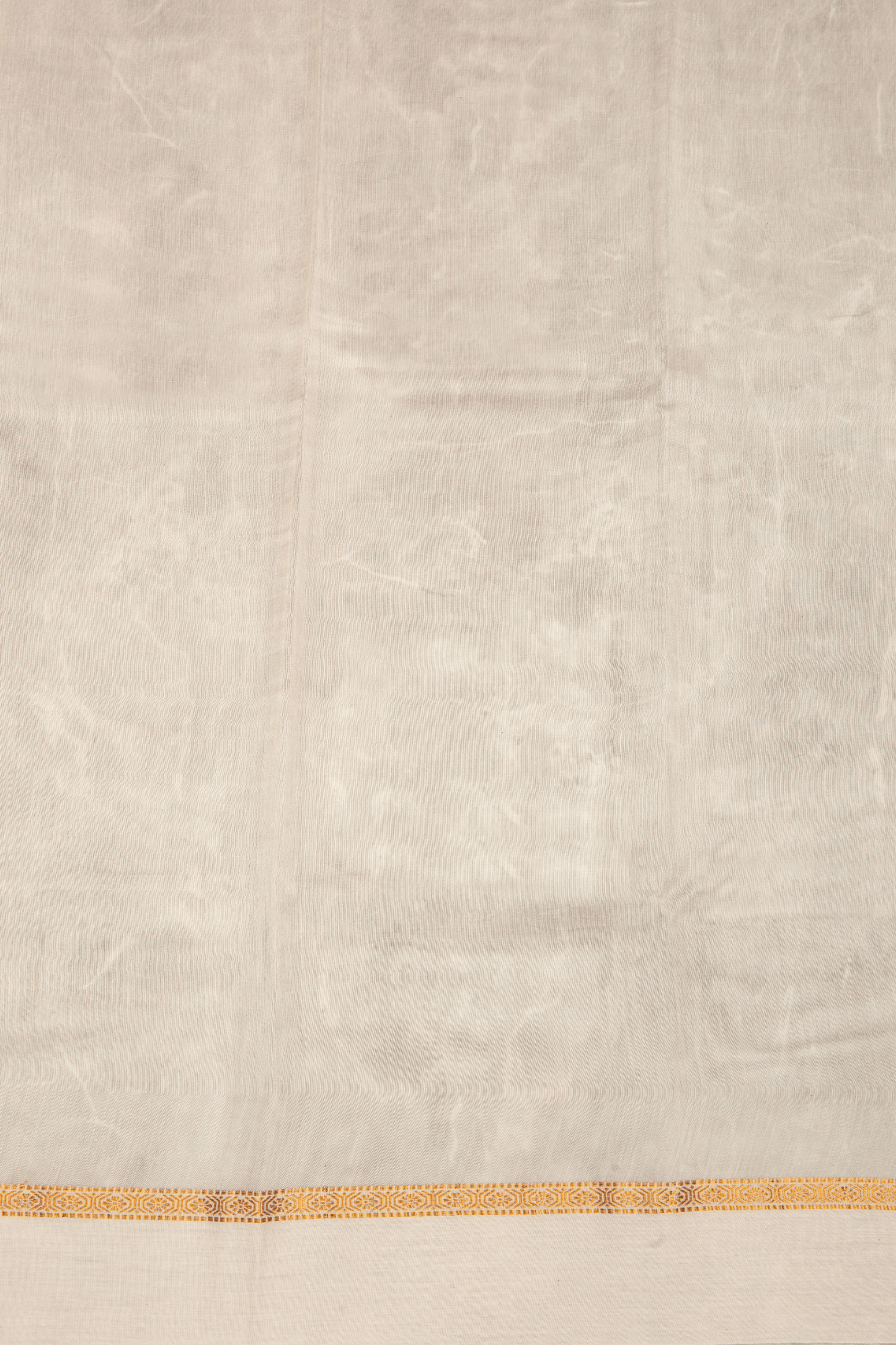 Chanderi Cotton off-white Saree with digital print
