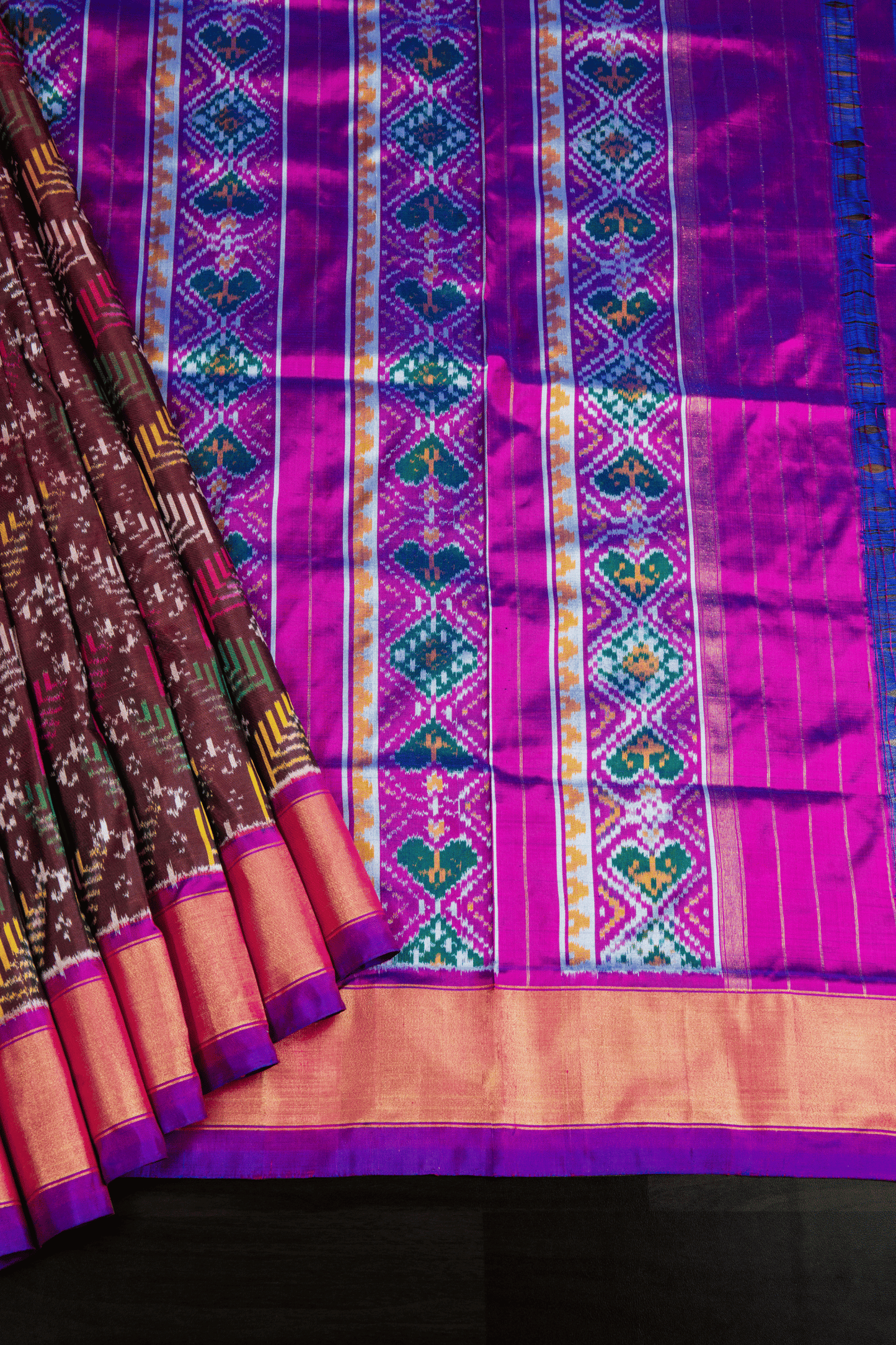 Kanchipuram Silk Ikkat Saree