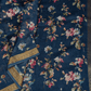 Chanderi Cotton Dark Blue Saree With Digital Print