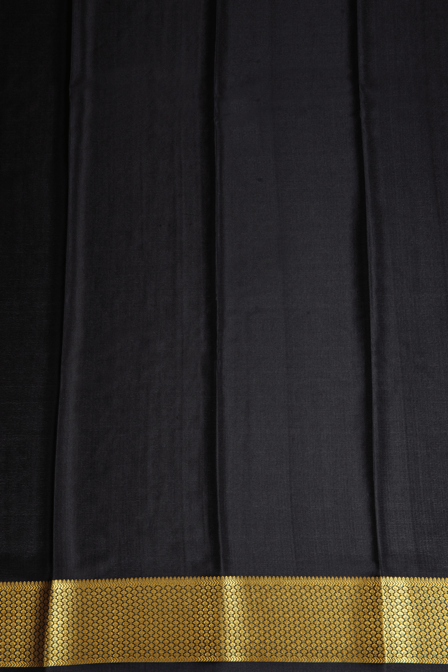 Crepe silk Black checks Saree