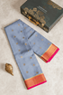 Crepe Silk Grey Saree with Butta