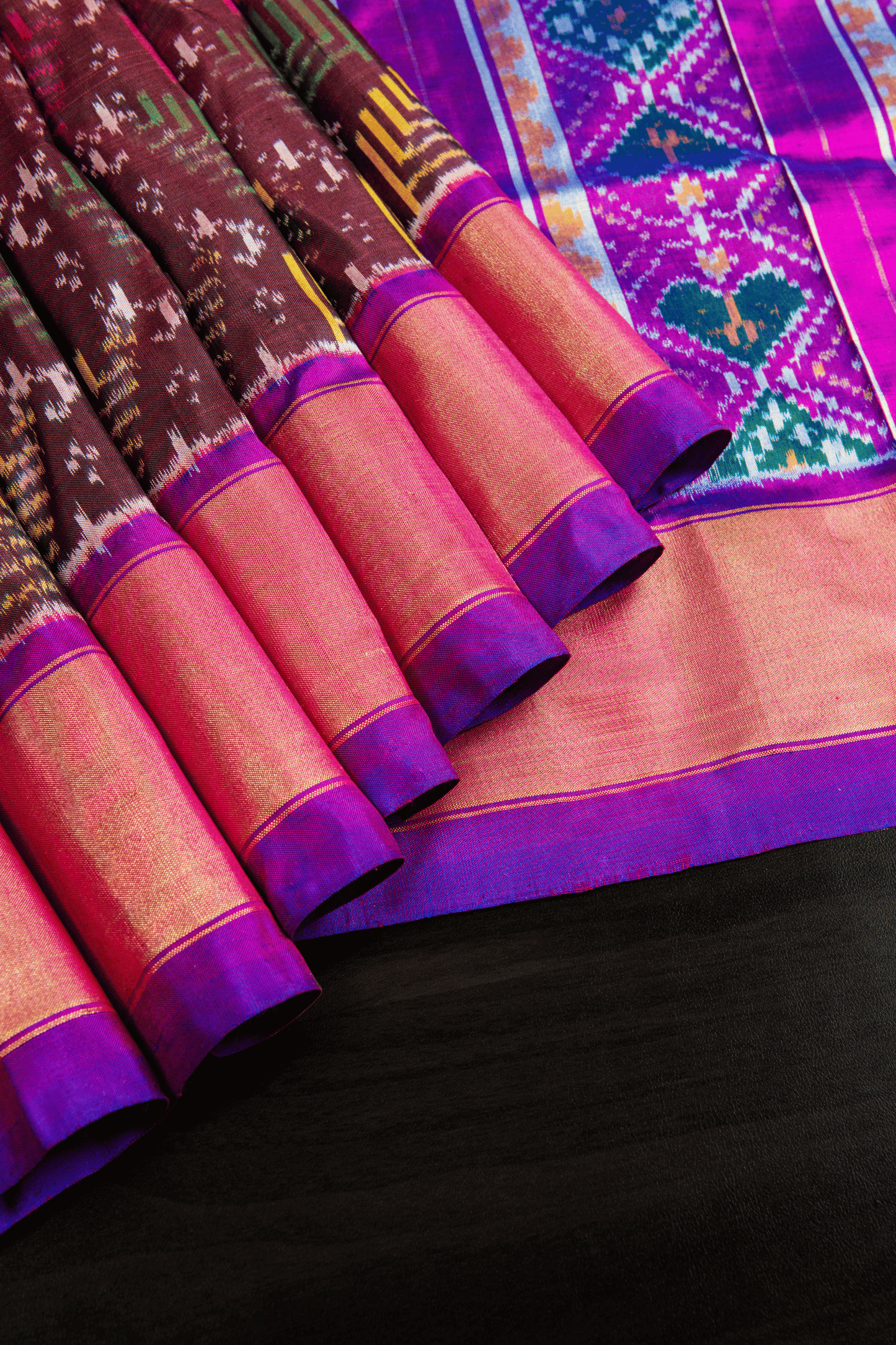Kanchipuram Silk Ikkat Saree