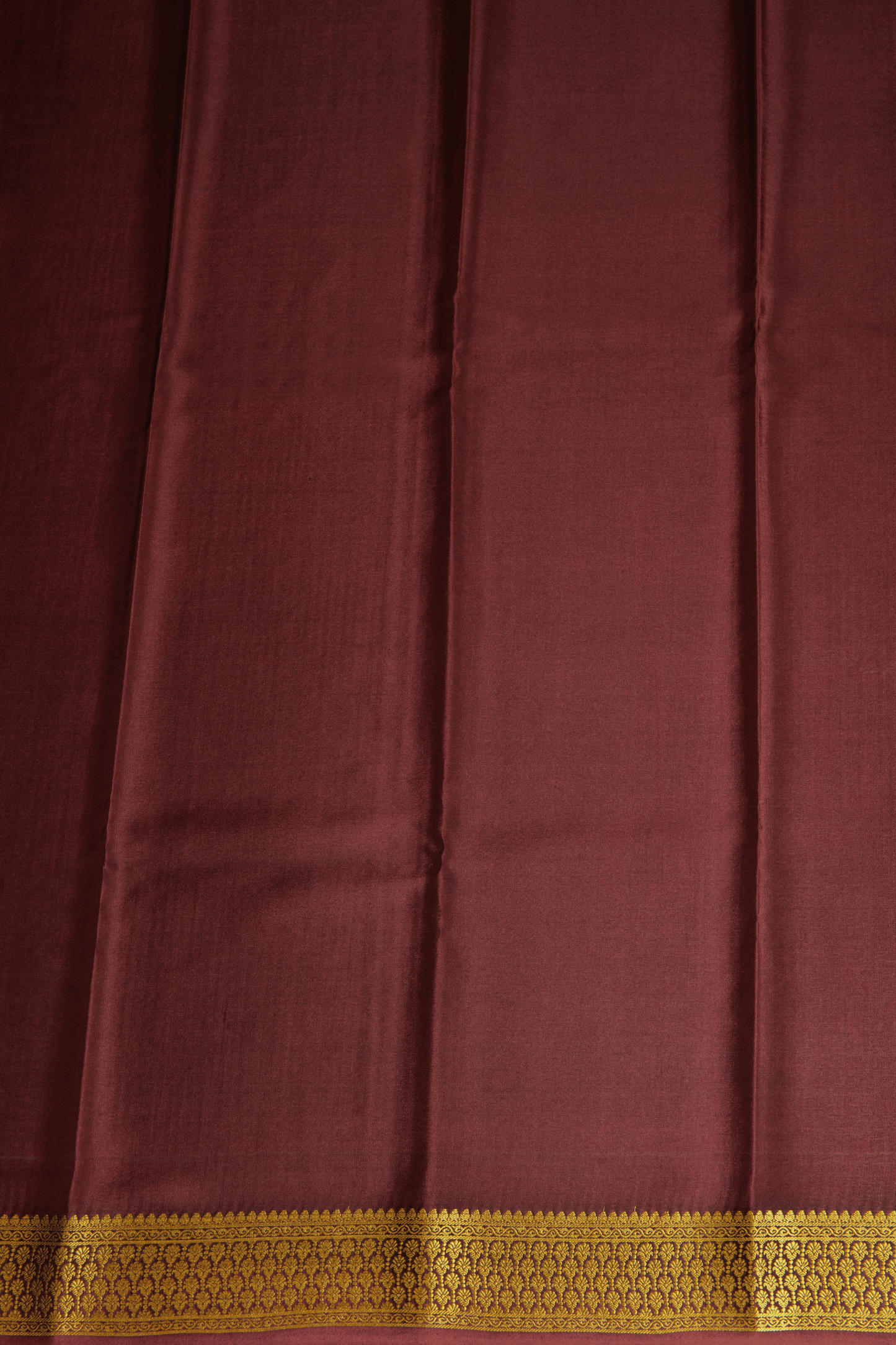 Crepe Silk Orange Checks Saree