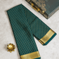 Crepe Silk Dark Green Saree