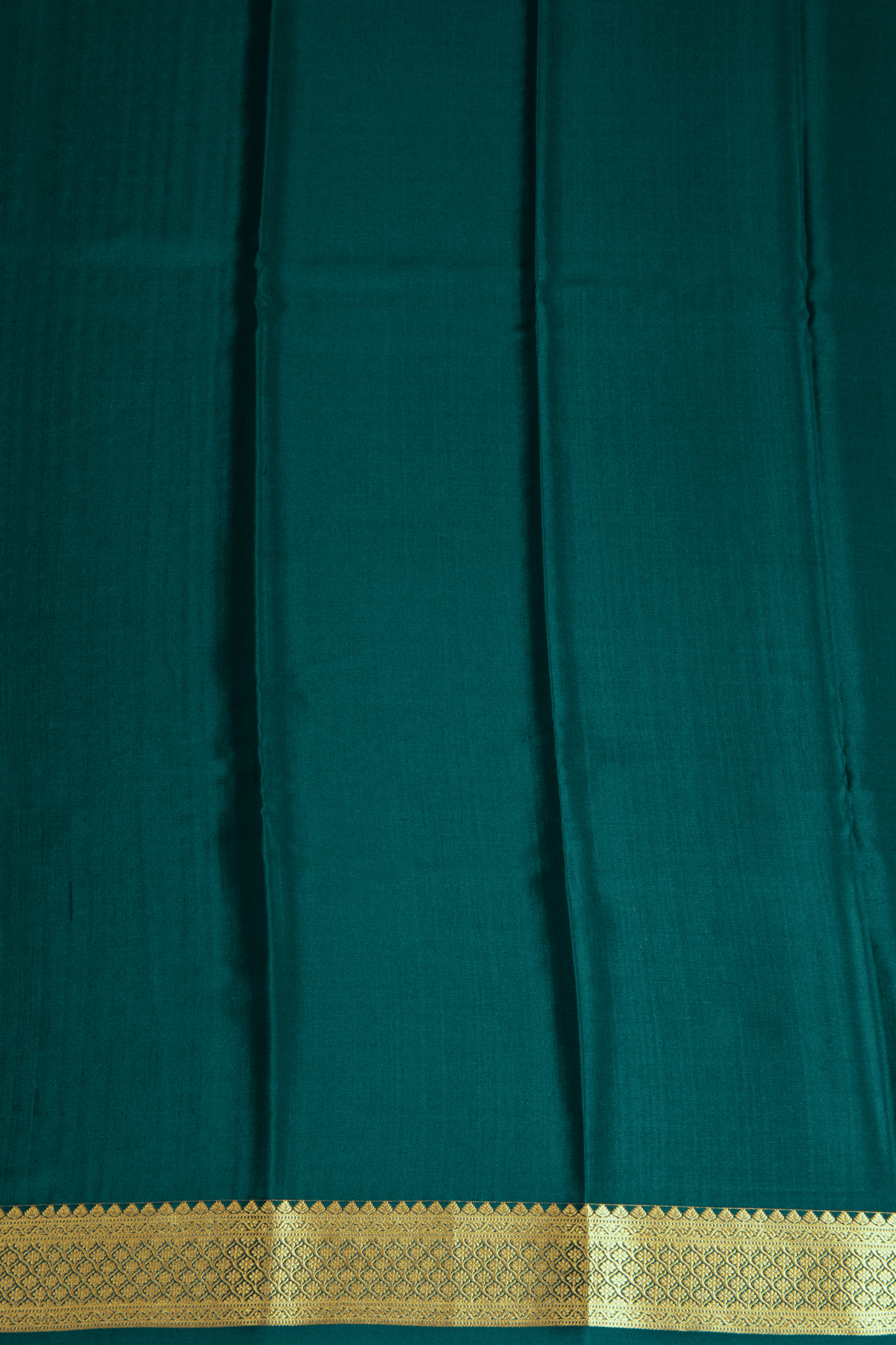 Crepe Silk Dark Green Saree