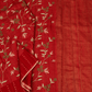 Tussar Fusion Maroon Saree with Parsi Gara Embroidery