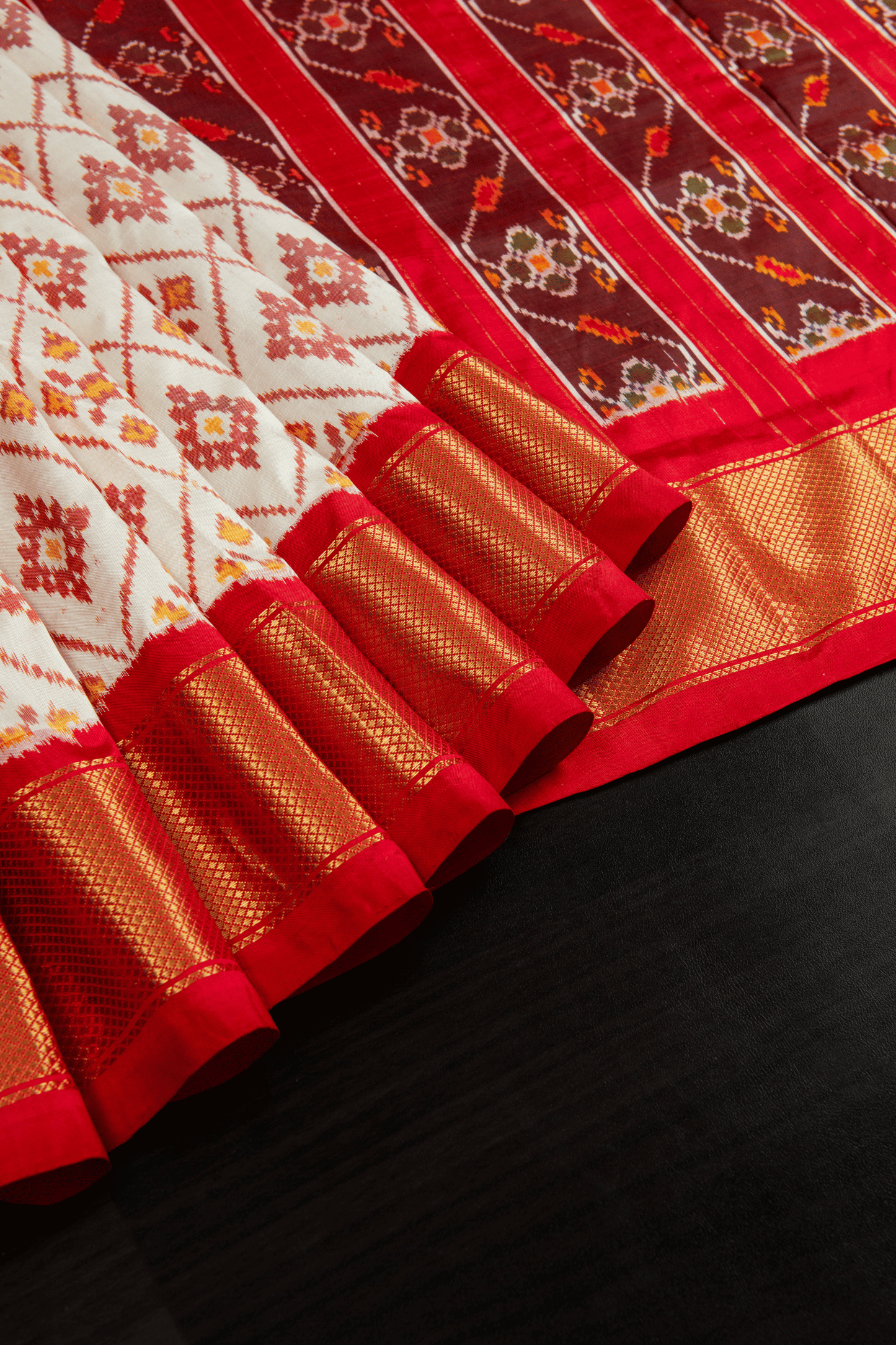 Kanchipuram Silk Ikkat Saree