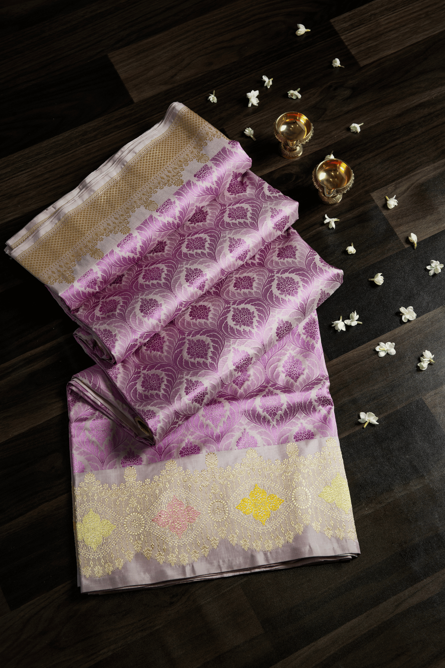 Banaras Silk Thread Brocade Saree