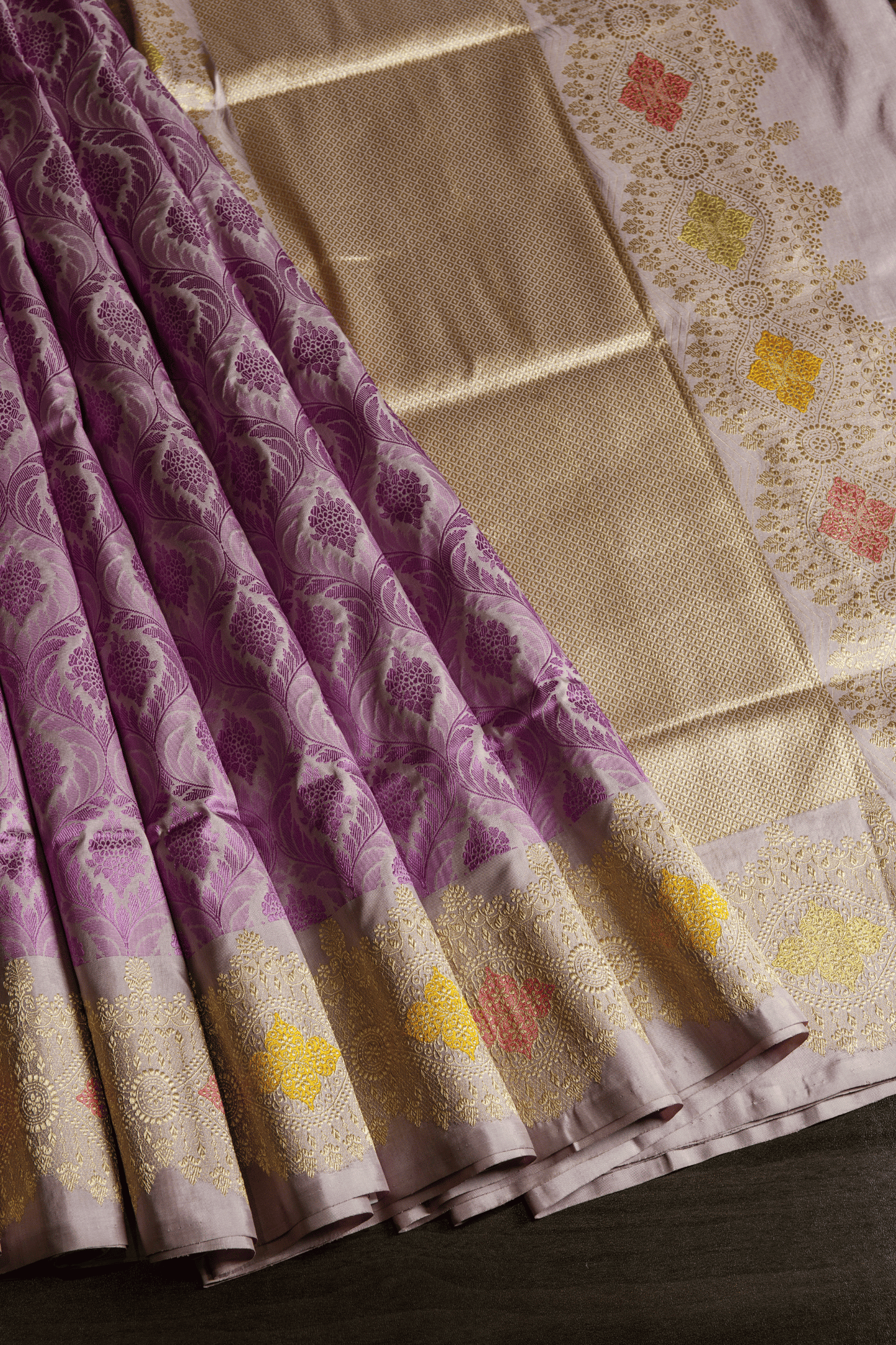 Banaras Silk Thread Brocade Saree