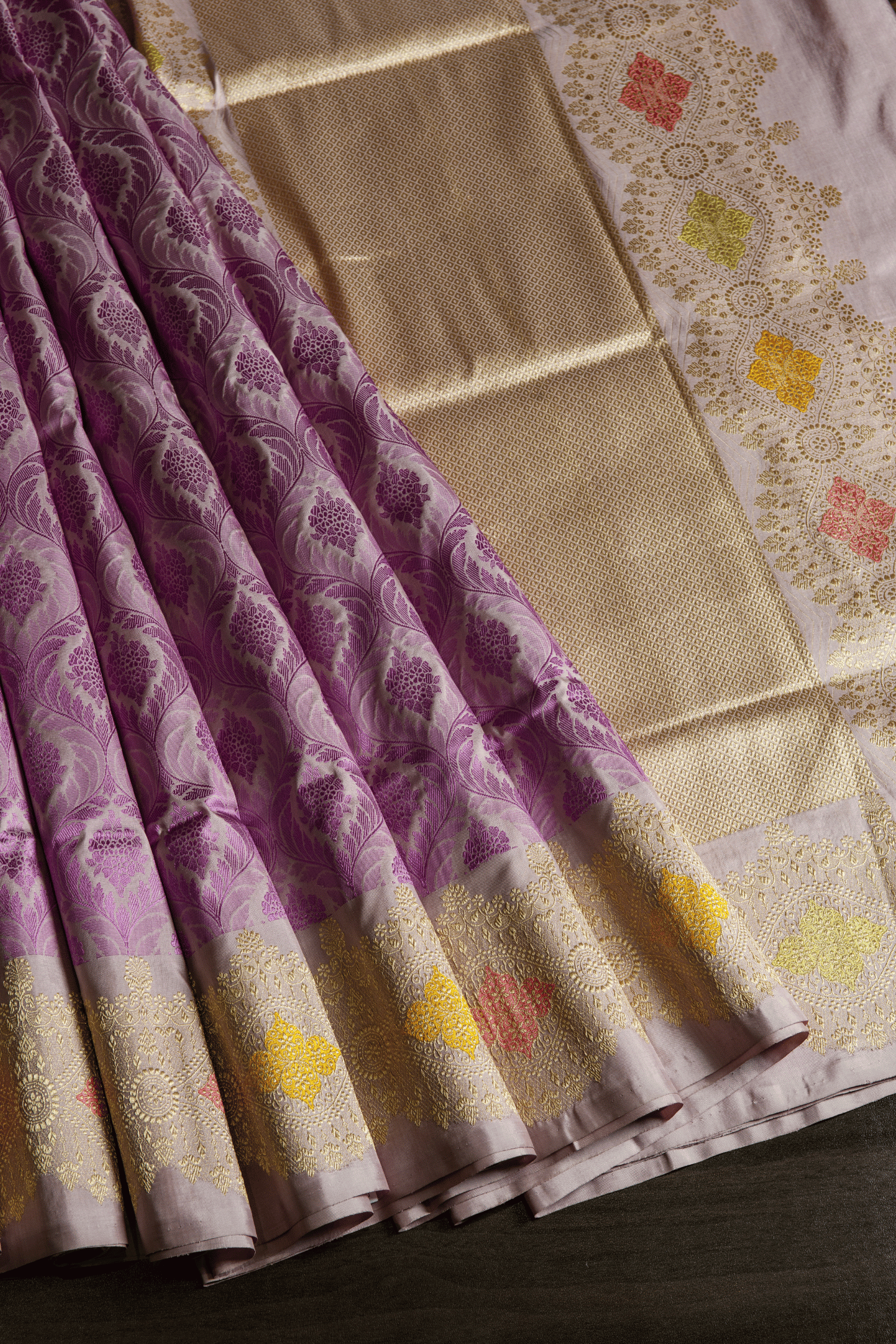Banaras Silk Thread Brocade Saree