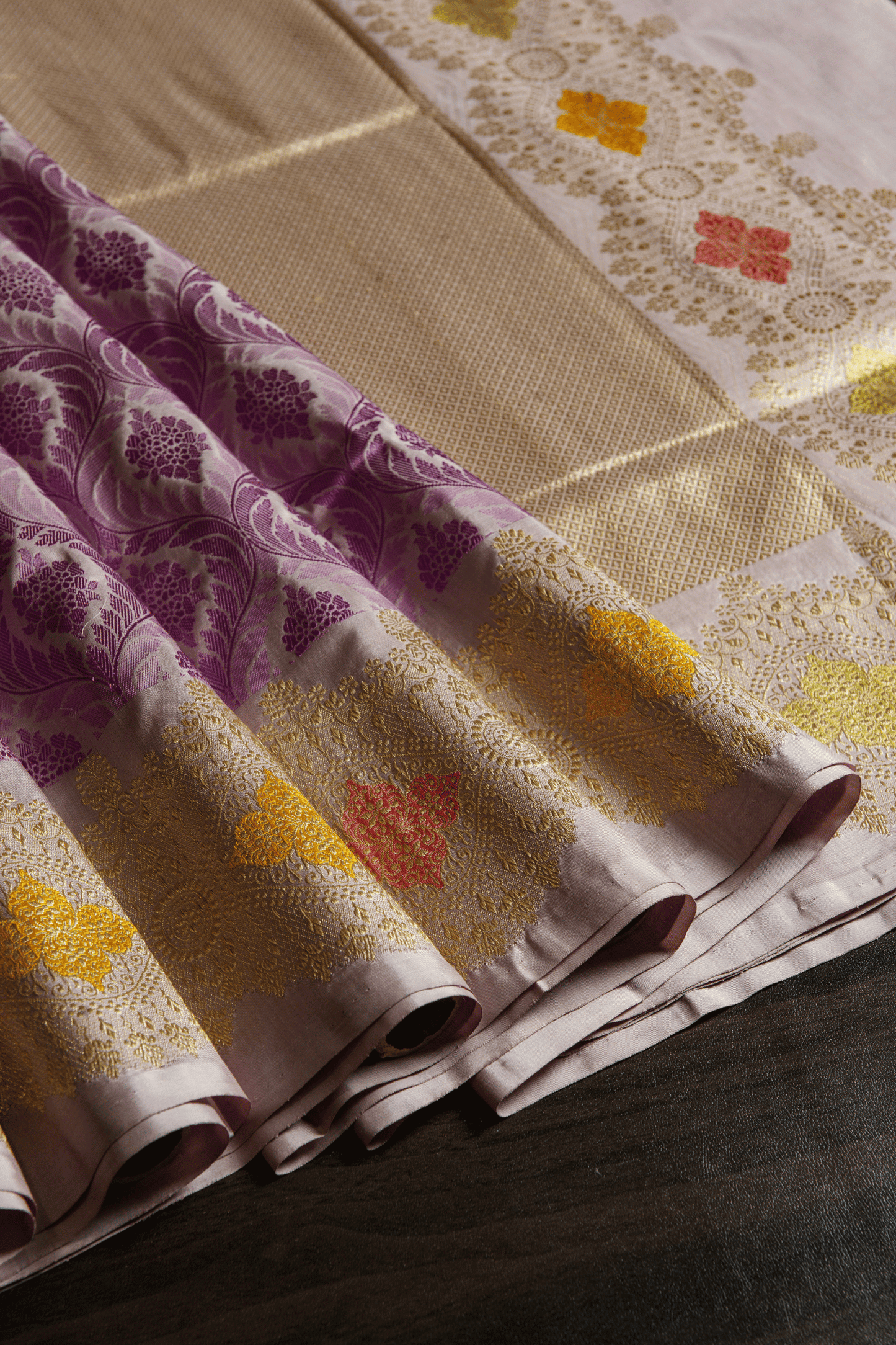 Banaras Silk Thread Brocade Saree