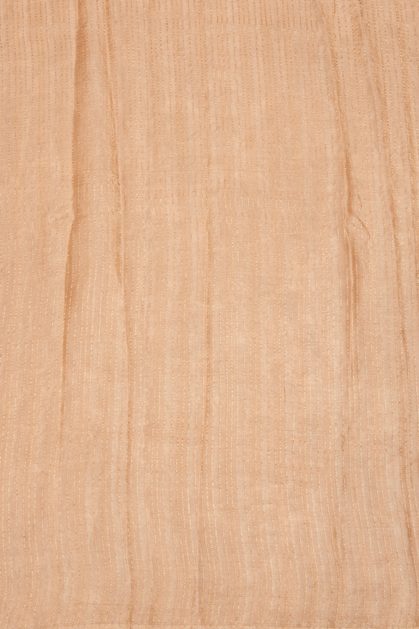 Crepe Tissue fusion Peach Saree with Parsi Gara Embroidery