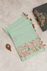 Chiffon Fusion Saree with Parsi Gara Embroidery