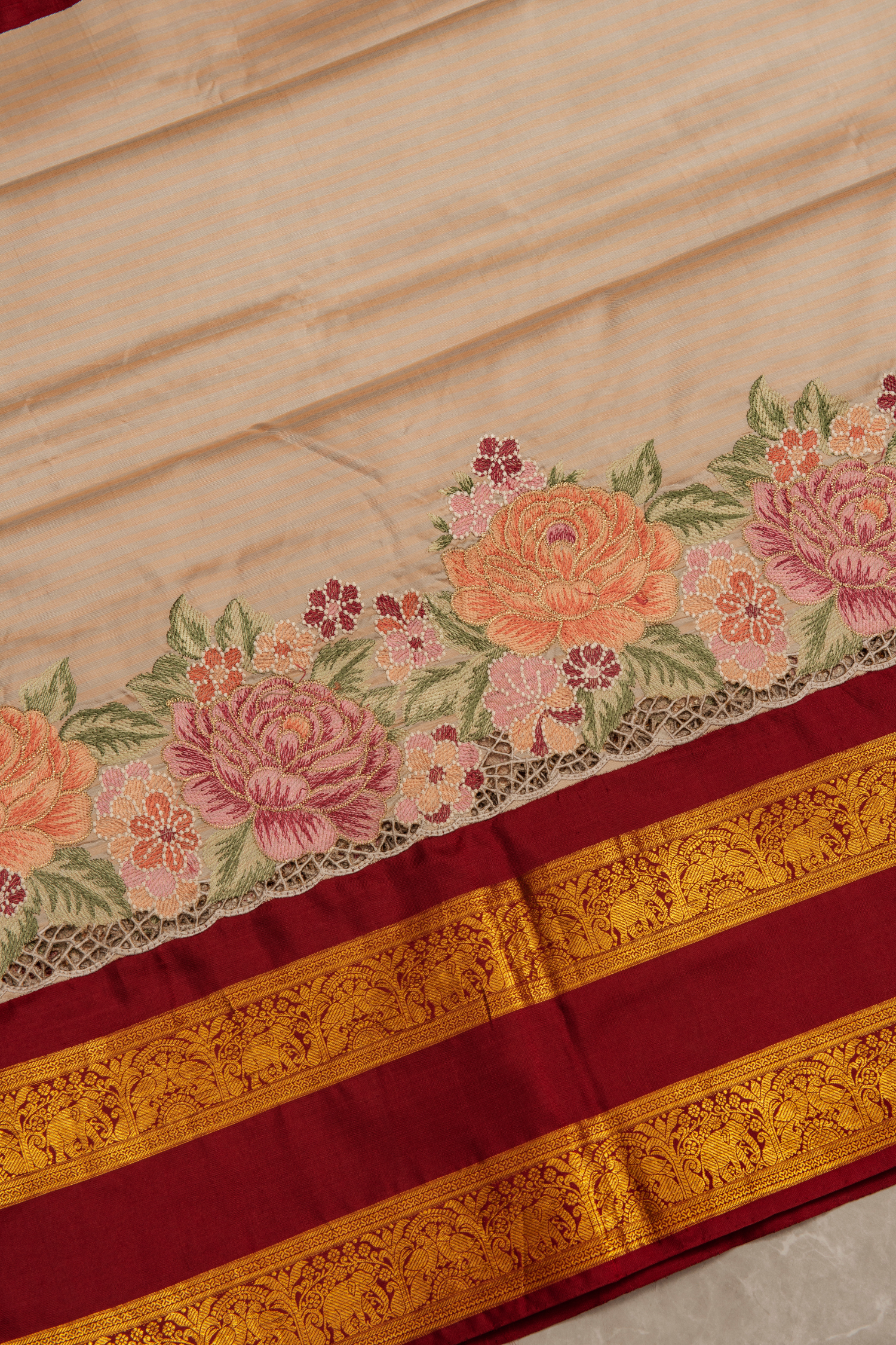 Kanchipuram Fusion Saree