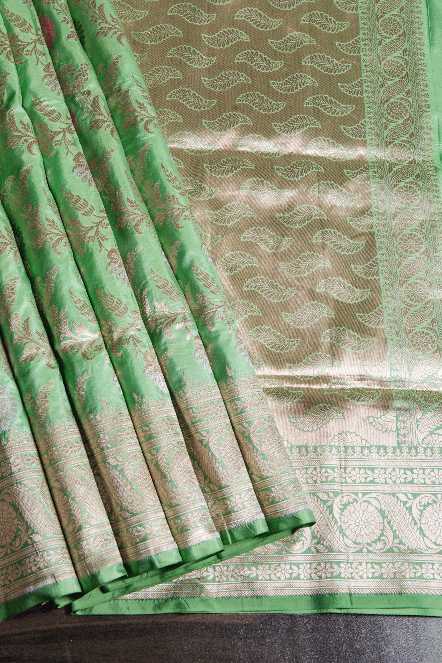 Banarasi Silk Sea Green Saree