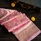 Banarasi Zari Brocade Pastel Pink Saree
